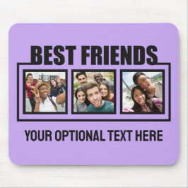 Best Friends benutzerdefinierte Fotos, Text & Farb Mousepad