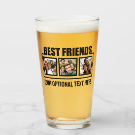 Best Friends benutzerdefinierte Fotos & Texte Glas