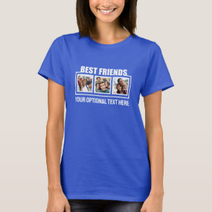 Best Friends benutzerdefinierte Fotos & Texte T-Shirt