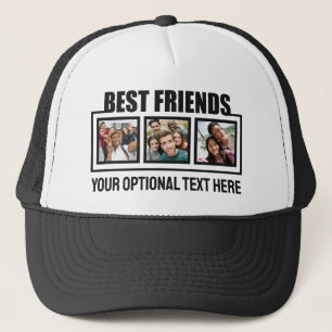 Best Friends benutzerdefinierte Fotos & Texte Truckerkappe