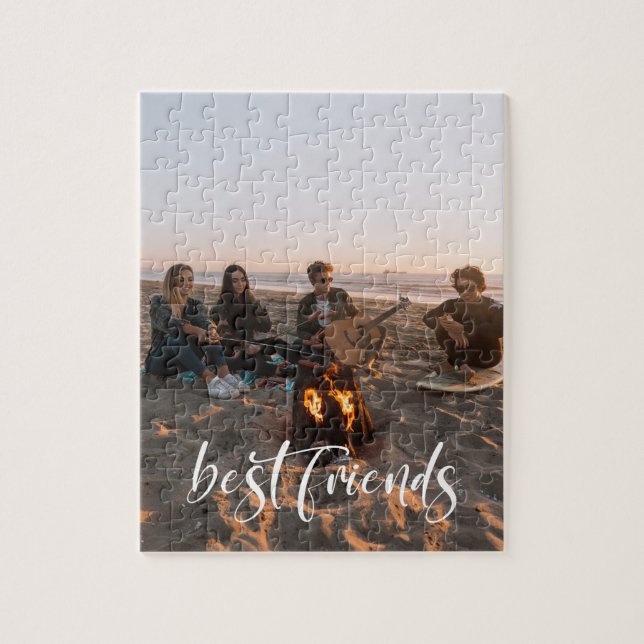 Best Friends Besties BESTE FREUNDIN Foto Keepake J Puzzle (Vertikal)