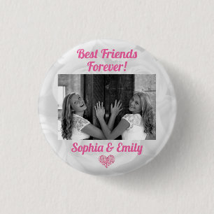 Best Friends Besties BESTE FREUNDIN Foto-Namen Nie Button