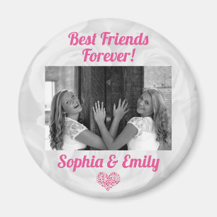 Best Friends Besties BESTE FREUNDIN Foto-Namen Nie Magnet