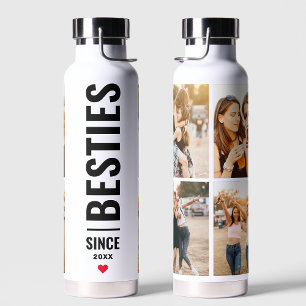 Best Friends Besties Custom Initials 4 Foto BESTE Trinkflasche