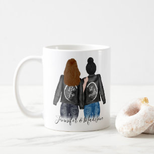 Best Friends Brünett Dark Bun Hair BESTE FREUNDIN  Kaffeetasse