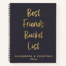 Best Friends Bucket List Adventure Personalisiert Notizbuch