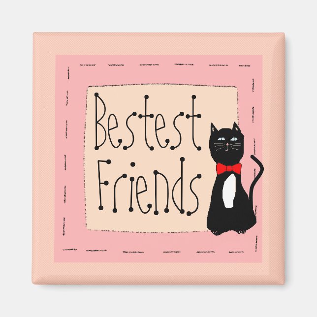 Best Friends-Cat Magnet (Vorne)