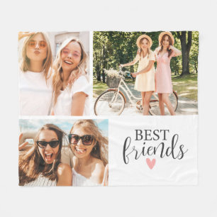 Best Friends Chic Script-Foto Fleecedecke