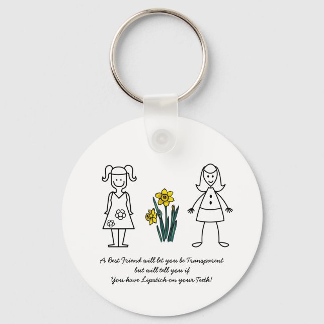 Best Friends Collection Transparent Schlüsselanhänger (Vorderseite)