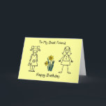 Best Friends Collection Transparente Geburtstagska Karte<br><div class="desc">Best Friends Collection Geburtstag! Schrift und Text im Inneren.</div>