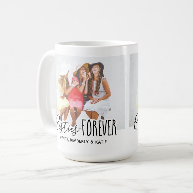 Best Friends Custom Foto Kaffeetasse (Vorderseite Links)