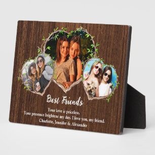 Best Friends Custom Fotos & Liebe Message Fotoplatte