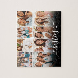 Best Friends Elegant BFF Collage Photo Puzzle