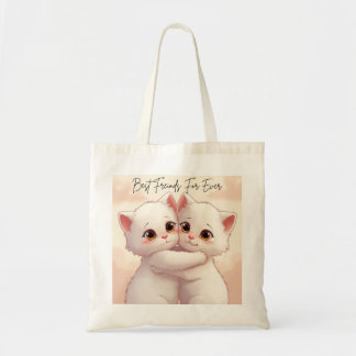 Best Friends For Ever Tote Bag - Two Cute Hugging  Tragetasche