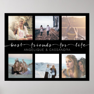Best Friends for Life Instagram Foto Typografie Poster