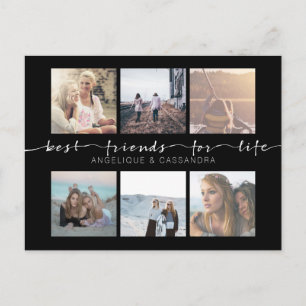 Best Friends for Life Typografy Instagram Fotos Postkarte