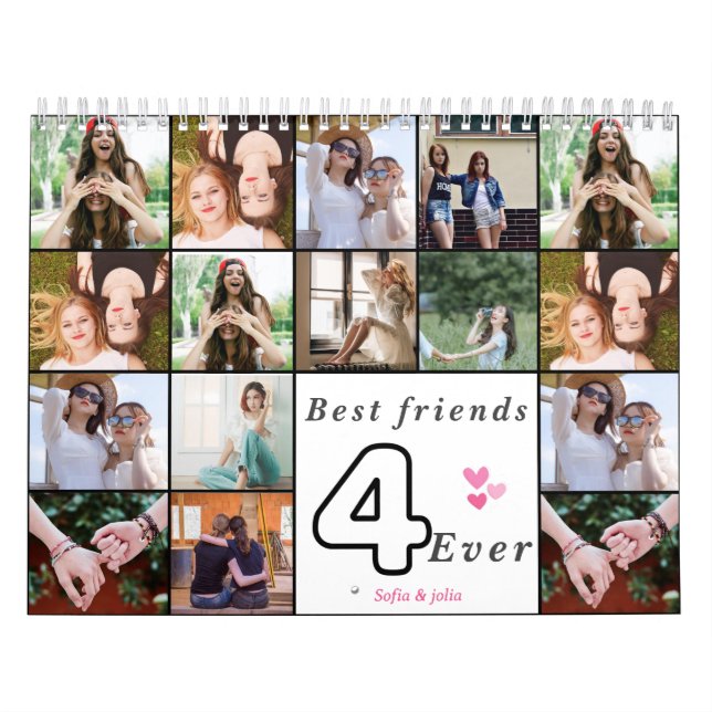 Best Friends Forever 2026 Calendar – Custom Photo  Kalender (Titelbild)