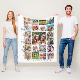 BEST FRIENDS FOREVER 21 Foto Collage Script Fleecedecke