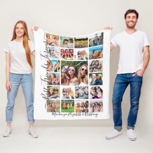 BEST FRIENDS FOREVER 21 Foto Collage Script Fleecedecke