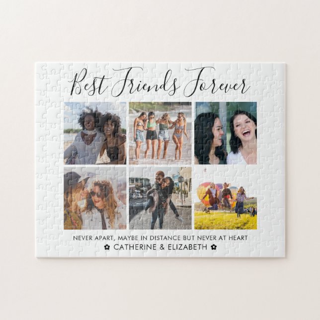 Best Friends Forever 6 Foto BESTE FREUNDIN Besties Puzzle (Horizontal)