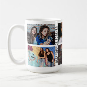 Best Friends Forever 6 Foto Custom Collage Kaffeetasse