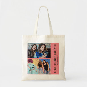 Best Friends Forever BESTE FREUNDIN Custom 4 Foto Tragetasche