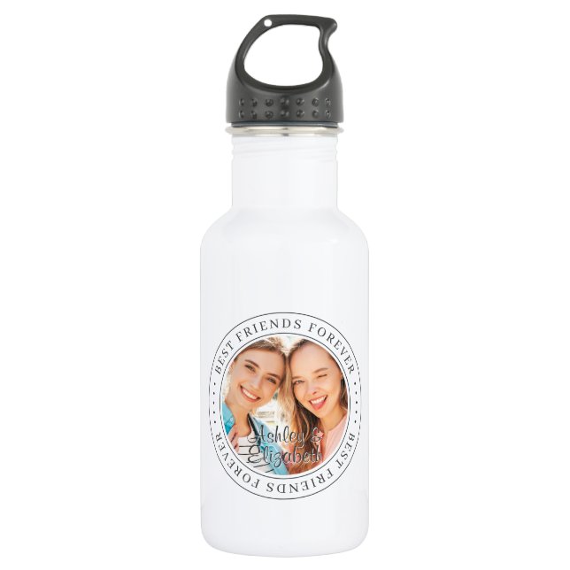 Best Friends Forever BESTE FREUNDIN Einfaches Mode Edelstahlflasche (Vorderseite)