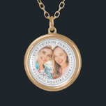 Best Friends Forever BESTE FREUNDIN Einfaches Mode Vergoldete Kette<br><div class="desc">Dieses einfache und klassische Design besteht aus Serifentypografie und fügt ein benutzerdefiniertes Foto hinzu. "Die besten Freunde für immer" umkreist das Foto Ihrer Freunde</div>