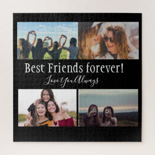 Best Friends Forever, BFF, Foto von Colema Black Puzzle