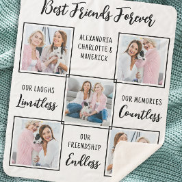 Best Friends Forever Custom 5 Foto Freundschaft Sherpadecke