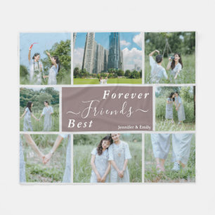 Best Friends Forever Custom Foto Fleece Blanket