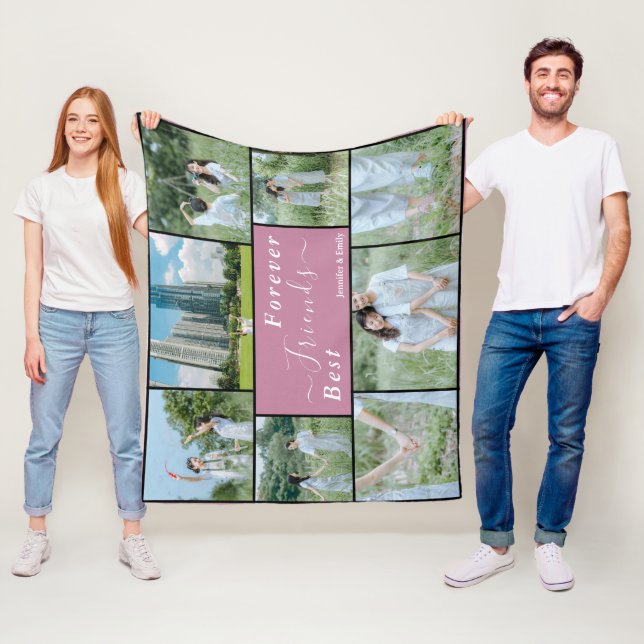 Best Friends Forever Custom Foto Fleece Blanket (Beispiel)