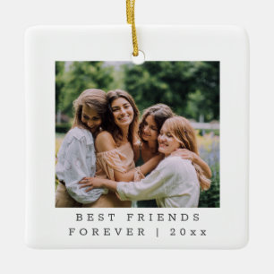 Best Friends Forever Custom Foto Personalisiert Keramikornament