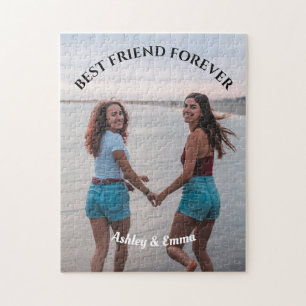 Best Friends Forever Custom Foto und Name Puzzle