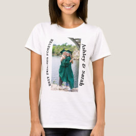 Best Friends Forever Custom Foto und Name T-Shirt