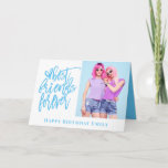 Best Friends Forever Foto Blau glücklich Geburtsta Karte<br><div class="desc">Best Friends Forever Foto Sky Blue glücklich Geburtstag Speziell für Ihre beste Freundin an ihrem Geburtstag. Fügen Sie einfach Ihr eigenes Lieblings-Foto von Ihnen und personalisieren Sie Ihren Gruß unten und innen.</div>