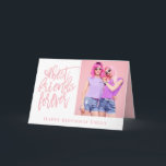 Best Friends Forever Foto Pink glücklich Geburtsta Karte<br><div class="desc">Best Friends Forever Foto Pink glücklich Geburtstag Speziell für Ihre Bestie am Geburtstag. Fügen Sie einfach Ihr eigenes Lieblings-Foto von Ihnen und personalisieren Sie Ihren Gruß am unteren und innen.</div>