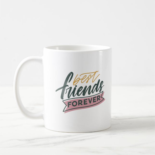 Best Friends Forever - Freundschaftsgeschenk - Kaffeetasse (Links)