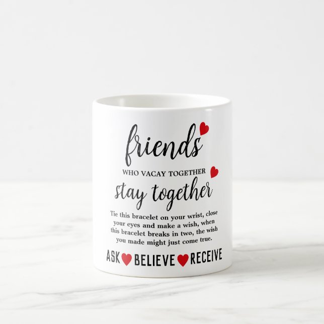 Best Friends Forever Friendship Day Kaffeetasse (Mittel)