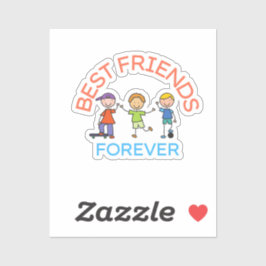 BEST FRIENDS FOREVER, FRIENDSHIP, FRIEND DAY AUFKLEBER