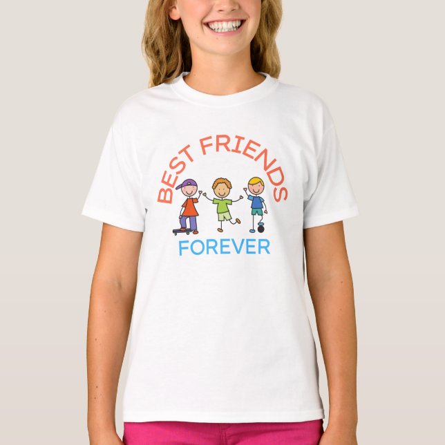 BEST FRIENDS FOREVER, FRIENDSHIP, FRIEND DAY T-Shirt (Vorderseite)