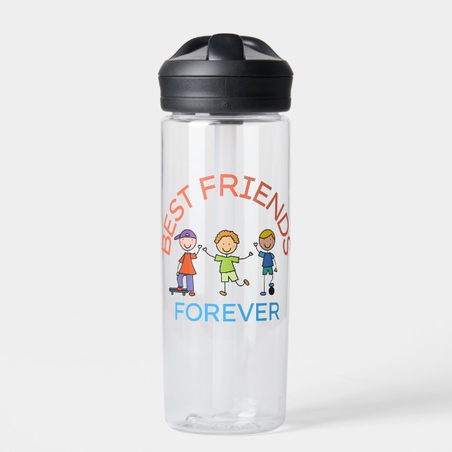 BEST FRIENDS FOREVER, FRIENDSHIP, FRIEND DAY TRINKFLASCHE (Vorderseite)