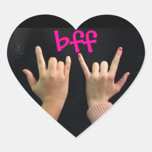 Best Friends Forever Heart Sticker