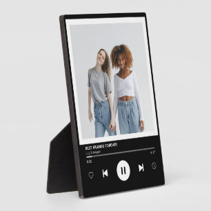 Best Friends Forever Music Player Foto Keepsake Fotoplatte