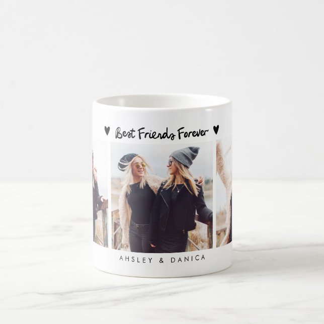 Best Friends Forever Photo Multi Photo White Kaffeetasse (Mittel)