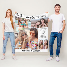 Best Friends Forever Quote Script Personalisiert Fleecedecke