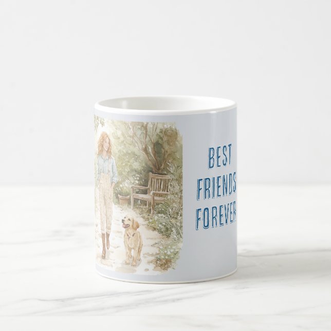 Best Friends Forever Red Hair Female Dog Kaffeetasse (Mittel)
