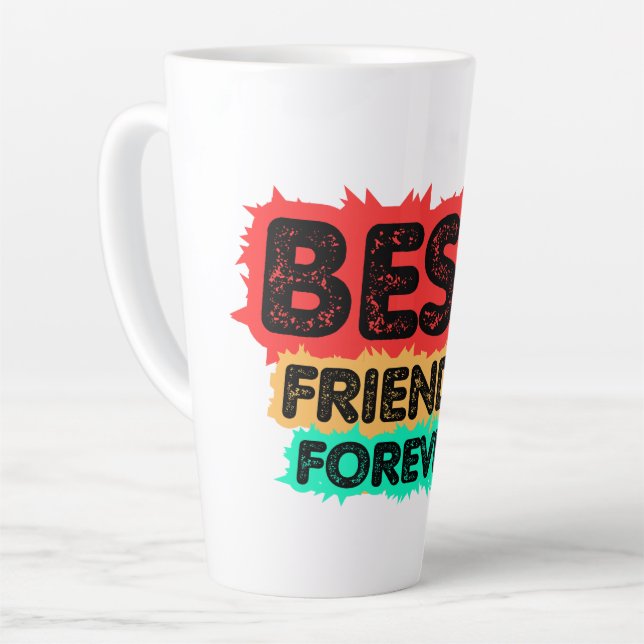 BEST FRIENDS FOREVER RETRO FRIENDS, FRIENDSHIP MILCHTASSE (Linke Ecke)