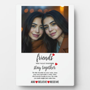 Best Friends Forever-Schild Tag der Freundschaft Fotoplatte