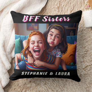 Best Friends Forever Sisters Funny  Kissen